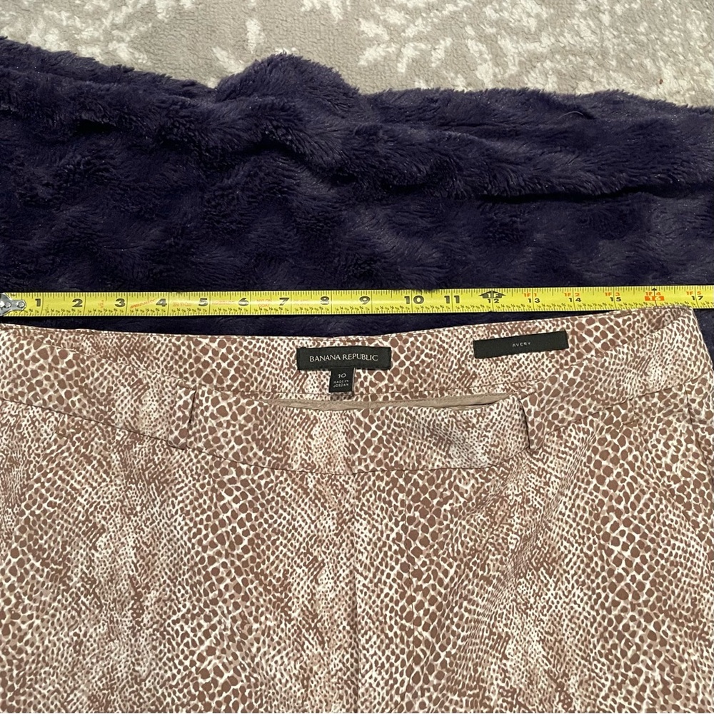 Banana Republic Avery Women’s Size 10 Brown Snakeskin trousers - Picture 14 of 16